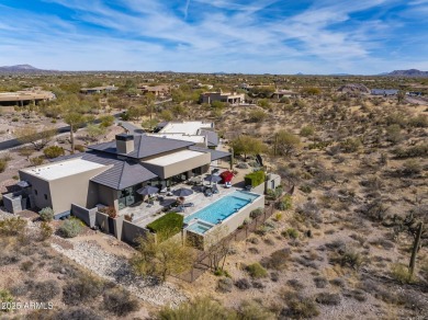 Spectacular mountain & city light views! Nestled in the serene on The Boulders Resort Golf Club in Arizona - for sale on GolfHomes.com, golf home, golf lot