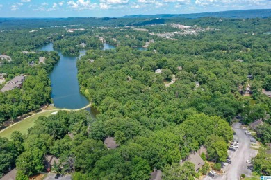 This home sits nestled in a wooded setting and water vista view on Inverness Country Club in Alabama - for sale on GolfHomes.com, golf home, golf lot