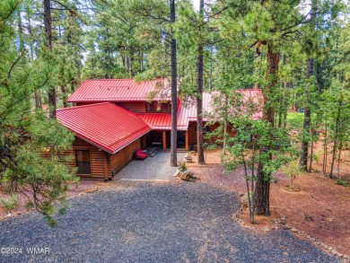 Beautifully renovated real log cabin on the fairway at Pinetop on Pinetop Lakes Country Club in Arizona - for sale on GolfHomes.com, golf home, golf lot