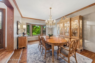 This EXQUISITE all-brick home is nestled on Signature Hole #3 of on Royal Fox Country Club in Illinois - for sale on GolfHomes.com, golf home, golf lot