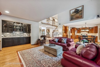 This EXQUISITE all-brick home is nestled on Signature Hole #3 of on Royal Fox Country Club in Illinois - for sale on GolfHomes.com, golf home, golf lot