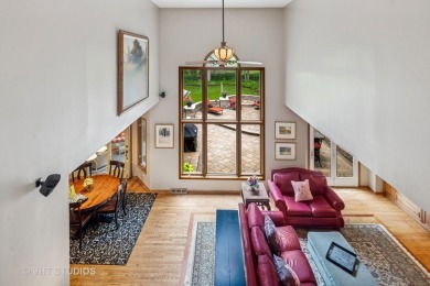 This EXQUISITE all-brick home is nestled on Signature Hole #3 of on Royal Fox Country Club in Illinois - for sale on GolfHomes.com, golf home, golf lot