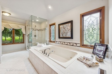 This EXQUISITE all-brick home is nestled on Signature Hole #3 of on Royal Fox Country Club in Illinois - for sale on GolfHomes.com, golf home, golf lot