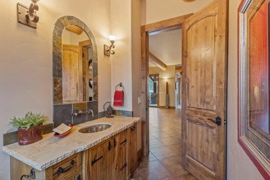 For the discerning buyer, this 5,865 sq ft custom log estate on The Club At Pronghorn Golf Course in Oregon - for sale on GolfHomes.com, golf home, golf lot