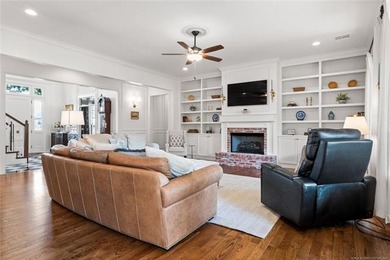 Experience timeless elegance and Southern charm in this on The Patriot in Oklahoma - for sale on GolfHomes.com, golf home, golf lot