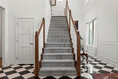 Experience timeless elegance and Southern charm in this on The Patriot in Oklahoma - for sale on GolfHomes.com, golf home, golf lot