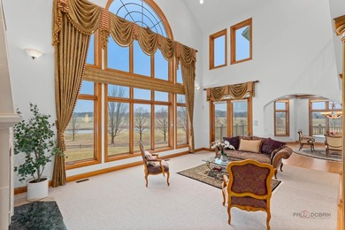 Incredible all-brick 5-bedroom, 5.2-bath home nestled on a quiet on The Merit Club in Illinois - for sale on GolfHomes.com, golf home, golf lot