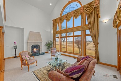 Incredible all-brick 5-bedroom, 5.2-bath home nestled on a quiet on The Merit Club in Illinois - for sale on GolfHomes.com, golf home, golf lot