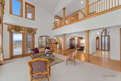Incredible all-brick 5-bedroom, 5.2-bath home nestled on a quiet on The Merit Club in Illinois - for sale on GolfHomes.com, golf home, golf lot
