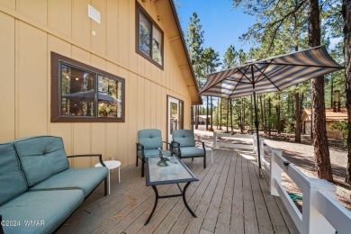 Escape to this adorable, remodeled 3 bedroom 2 bath cabin on Pinetop Lakes Country Club in Arizona - for sale on GolfHomes.com, golf home, golf lot