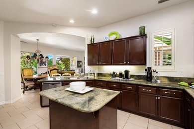 Perched on the 18th fairway with sweeping mountain, golf course on Golf Club At La Quinta in California - for sale on GolfHomes.com, golf home, golf lot