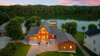 This Luxury Upscale Custom Lakefront Log  Stone Home invites you on Tellico Village -The Links At Kahite Golf Course in Tennessee - for sale on GolfHomes.com, golf home, golf lot