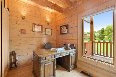 This Luxury Upscale Custom Lakefront Log  Stone Home invites you on Tellico Village -The Links At Kahite Golf Course in Tennessee - for sale on GolfHomes.com, golf home, golf lot