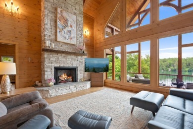 This Luxury Upscale Custom Lakefront Log  Stone Home invites you on Tellico Village -The Links At Kahite Golf Course in Tennessee - for sale on GolfHomes.com, golf home, golf lot