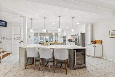 A 2025 chef's kitchen remodel & Calibogue Sound views from the on Harbour Town Golf Links in South Carolina - for sale on GolfHomes.com, golf home, golf lot