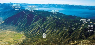 At the start of a quiet cul-de-sac is a homesite with beautiful on Clear Creek Tahoe in Nevada - for sale on GolfHomes.com, golf home, golf lot