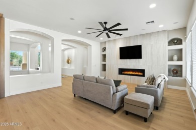 Modern Mountain Living Reimagined.  Discover elevated luxury in on Estrella Mountain Ranch Golf Course in Arizona - for sale on GolfHomes.com, golf home, golf lot