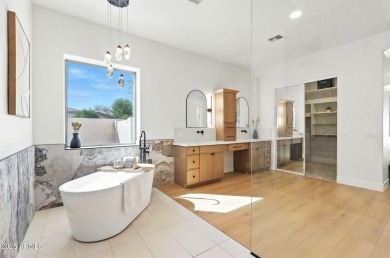 Modern Mountain Living Reimagined.  Discover elevated luxury in on Estrella Mountain Ranch Golf Course in Arizona - for sale on GolfHomes.com, golf home, golf lot