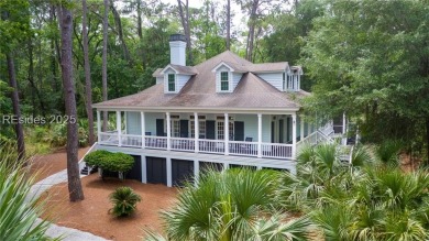 Discover coastal living at its finest in this stunning 3,883 sq on Haig Point Golf Club in South Carolina - for sale on GolfHomes.com, golf home, golf lot