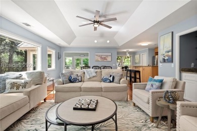 Stunning home providing wonderful privacy in the highly on Sea Pines Country Club in South Carolina - for sale on GolfHomes.com, golf home, golf lot
