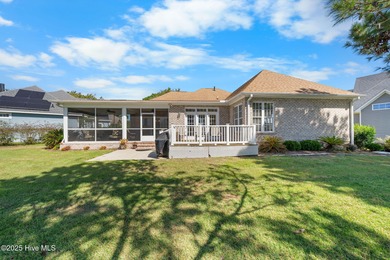 This classic all-brick home is located at the end of a private on Members Club At St. James Plantation in North Carolina - for sale on GolfHomes.com, golf home, golf lot