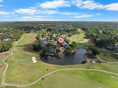 This classic all-brick home is located at the end of a private on Members Club At St. James Plantation in North Carolina - for sale on GolfHomes.com, golf home, golf lot
