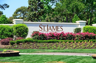 This classic all-brick home is located at the end of a private on Members Club At St. James Plantation in North Carolina - for sale on GolfHomes.com, golf home, golf lot