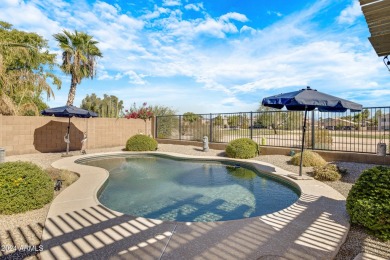 STUNNING GOLF COURSE HOME WITH MOUNTAIN VIEWS, HEATED POOL, AND on The Golf Club At Johnson Ranch in Arizona - for sale on GolfHomes.com, golf home, golf lot