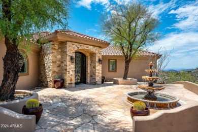 Like two homes in one! Sensational city light and mountain views on Desert Mountain Club - Apache Golf Course in Arizona - for sale on GolfHomes.com, golf home, golf lot