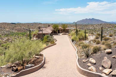 Like two homes in one! Sensational city light and mountain views on Desert Mountain Club - Apache Golf Course in Arizona - for sale on GolfHomes.com, golf home, golf lot