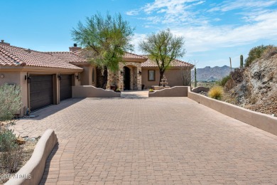 Like two homes in one! Sensational city light and mountain views on Desert Mountain Club - Apache Golf Course in Arizona - for sale on GolfHomes.com, golf home, golf lot