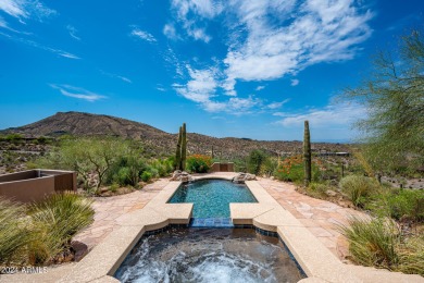 Like two homes in one! Sensational city light and mountain views on Desert Mountain Club - Apache Golf Course in Arizona - for sale on GolfHomes.com, golf home, golf lot