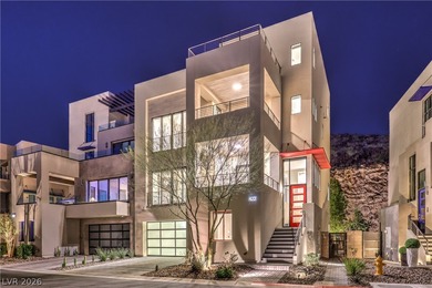 Experience elevated living in this 4-story modern architectural on Dragon Ridge Country Club in Nevada - for sale on GolfHomes.com, golf home, golf lot