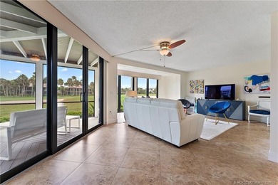 Enjoy relaxing in this villa taking in the peaceful golf course on Ocean Club At the Hutchinson Island Beach Resort in Florida - for sale on GolfHomes.com, golf home, golf lot