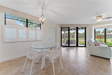 Enjoy relaxing in this villa taking in the peaceful golf course on Ocean Club At the Hutchinson Island Beach Resort in Florida - for sale on GolfHomes.com, golf home, golf lot