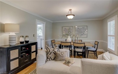 Classic white brick beauty nestled on the 16th fairway of Forest on Forest Oaks Country Club in North Carolina - for sale on GolfHomes.com, golf home, golf lot