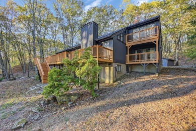 Contemporary Home with Spectacular Lake & Golf Course on Lords Valley Country Club, Inc in Pennsylvania - for sale on GolfHomes.com, golf home, golf lot