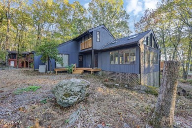 Contemporary Home with Spectacular Lake & Golf Course on Lords Valley Country Club, Inc in Pennsylvania - for sale on GolfHomes.com, golf home, golf lot