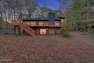 Contemporary Home with Spectacular Lake & Golf Course on Lords Valley Country Club, Inc in Pennsylvania - for sale on GolfHomes.com, golf home, golf lot