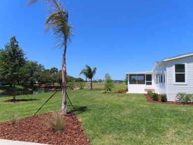 This never owned new Palm Harbor Black Diamond model is ready on Crane Lakes Golf and Country Club in Florida - for sale on GolfHomes.com, golf home, golf lot