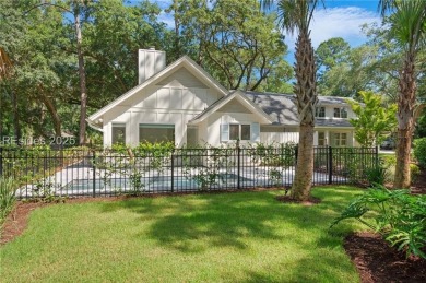 Coastal elegance meets breathtaking golf views in this stunning on Dolphin Head Golf Club in South Carolina - for sale on GolfHomes.com, golf home, golf lot