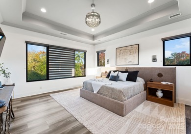 A one-of-a-kind modern masterpiece on Lake Norman. Crafted for on Trump National Golf Club Charlotte in North Carolina - for sale on GolfHomes.com, golf home, golf lot