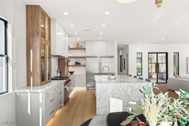 Perched on an elevated lot with panoramic golf and Red Rock on Red Rock Country Club in Nevada - for sale on GolfHomes.com, golf home, golf lot