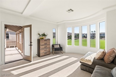 Perched on an elevated lot with panoramic golf and Red Rock on Red Rock Country Club in Nevada - for sale on GolfHomes.com, golf home, golf lot