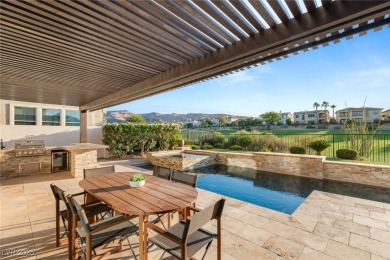 Perched on an elevated lot with panoramic golf and Red Rock on Red Rock Country Club in Nevada - for sale on GolfHomes.com, golf home, golf lot