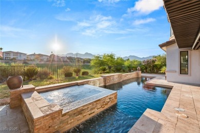 Perched on an elevated lot with panoramic golf and Red Rock on Red Rock Country Club in Nevada - for sale on GolfHomes.com, golf home, golf lot