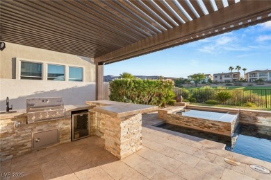 Perched on an elevated lot with panoramic golf and Red Rock on Red Rock Country Club in Nevada - for sale on GolfHomes.com, golf home, golf lot