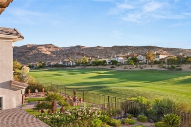 Perched on an elevated lot with panoramic golf and Red Rock on Red Rock Country Club in Nevada - for sale on GolfHomes.com, golf home, golf lot