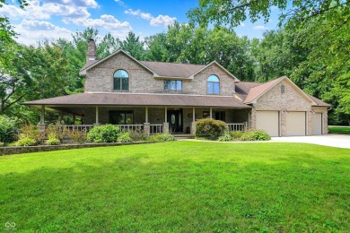 Experience luxury living in this impeccably crafted two-story on Foxcliff Golf Club in Indiana - for sale on GolfHomes.com, golf home, golf lot