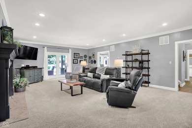 Experience luxury living in this impeccably crafted two-story on Foxcliff Golf Club in Indiana - for sale on GolfHomes.com, golf home, golf lot